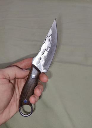 Нож для охоты, рыбалки, кемпинга, кованный нож, нож для выживания