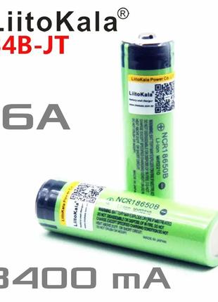 Акумулятор 18650 LiitoKala Lii-34B-JT NCR18650B 3400mAh button to