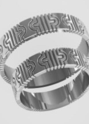 Обручальные кольца серебряные 0768