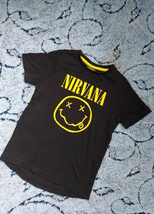 Детская футболка (медч) nirvana (tu) 5-6 лет