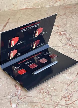 Chanel rouge allure velvet пробник помада пензлик