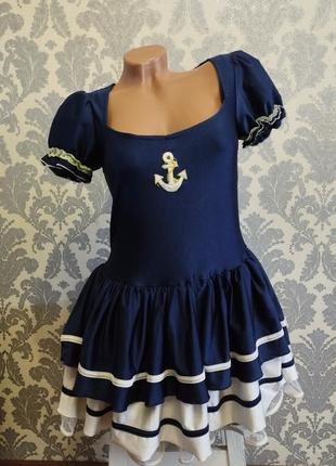 Короткое платье морячки карнавальный костюм морячка аниме сейл...