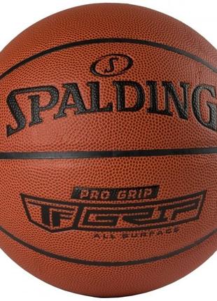 М'яч баскетбольний Spalding PRO GRIP жовтогарячий розмір 7 76874Z