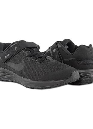 Детские Кроссовки Nike REVOLUTION 6 FLYEASE NN (GS) Черный 38....