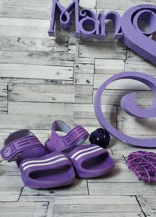 Гумові сандалії sport на дівчинку фіолетові розмір 29