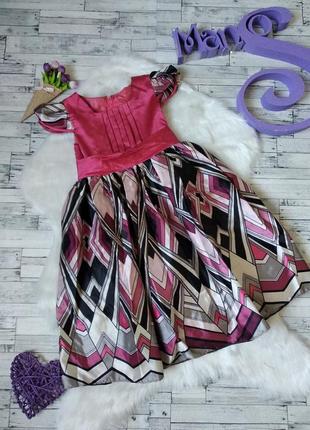 Нарядное розовое платье на девочку. рост (98-104 см)