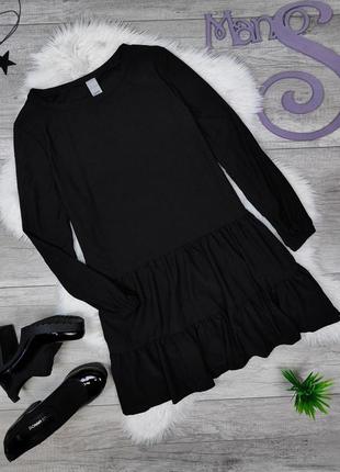 Жіноча чорна сукня з довгим рукавом italian style розкльошена ...