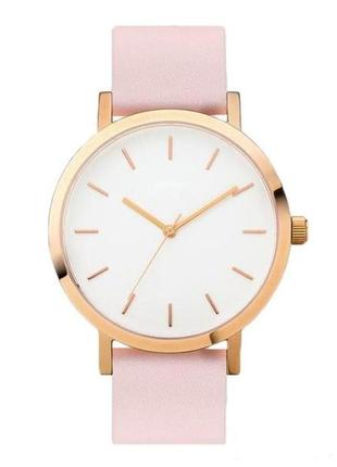 Женские наручные часы meiyike цвета пудра с белым циферблатом