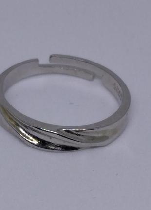 Серебряное кольцо регулируемое  925 пробы размер 18
