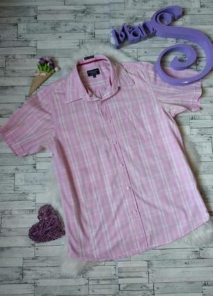 Рубашка шведка sutherland&comp мужская розовая в клетку