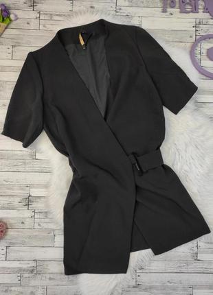 Женский пиджак imperial черный с коротким рукавом размер s 44