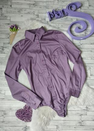Боди рубашка parasuco женская фиолетовая
