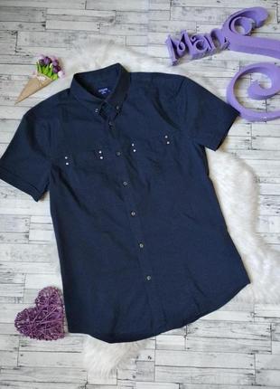 Рубашка шведка colins мужская синяя размер 46-48(l)