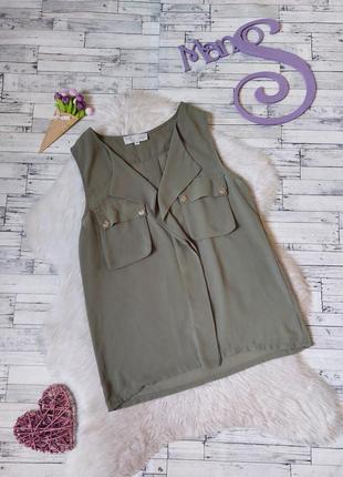 Блузка женская cameo rose хаки с карманами 48 размер