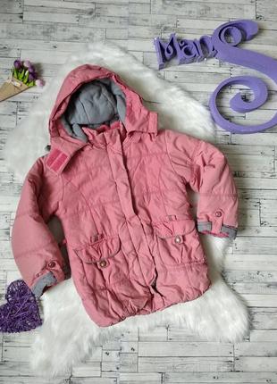 Куртка евро-зима kiko на девочку розовая на рост 104 см