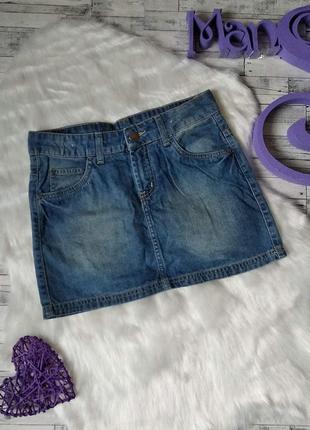 Юбка джинсовая подростковая на девочку hema на рост 146-152 см