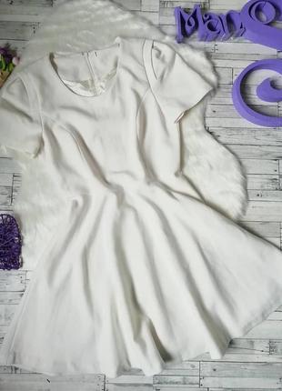 Платье  женское zara белое клеш размер 42-44 xs-s