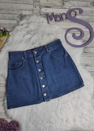 Женская джинсовая юбка xray синяя на пуговицах 38 размер м