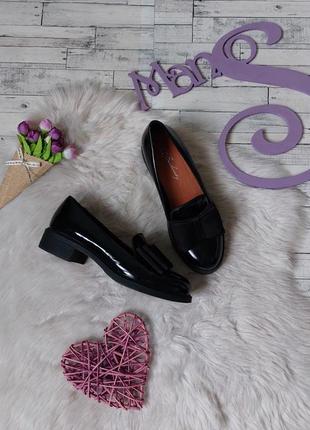 Туфли женские berkonty черные лаковые с бантом размер 36
