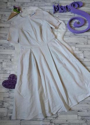 Платье vovk женское белое с оттенком розового размер 44 s