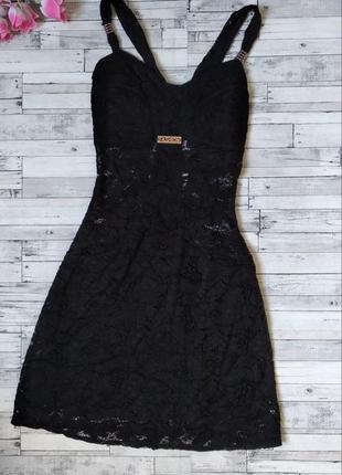 Літня сукня poliit жіноча чорна з гіпюру розмір  хѕ 42
