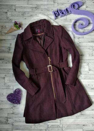 Пальто new look женское бордо размер 48(l)