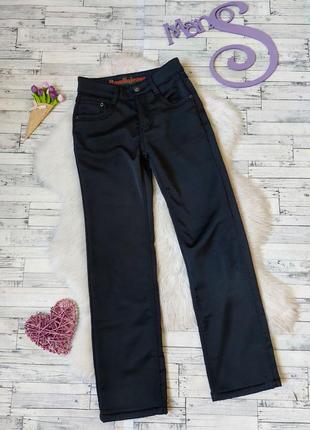Штани утеплені bamllo jeans чорні на флісі розмір 44 (s)