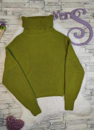 Жіночий светр goldi оливкового кольору зеленого кажана коротки...