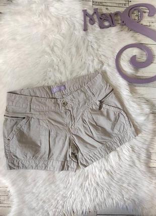 Женские шорты o&s хлопковые бежевые короткие размер 40 xxs