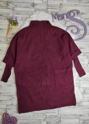 Женская туника ebelieve бордового цвета с карманами размер 52 xxl