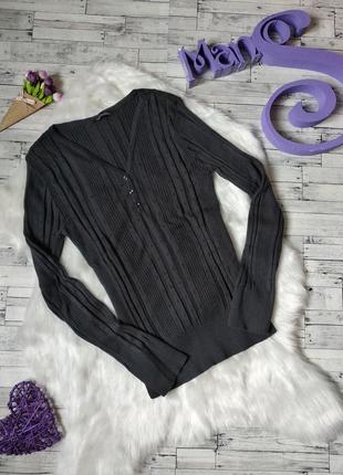 Кофта джемпер пуловер gina&gio женская серая размер 46-48(m-l)