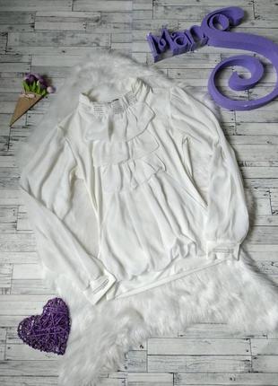 Блуза cengiz dogan з камінням жіноча біла розмір 42-44 s