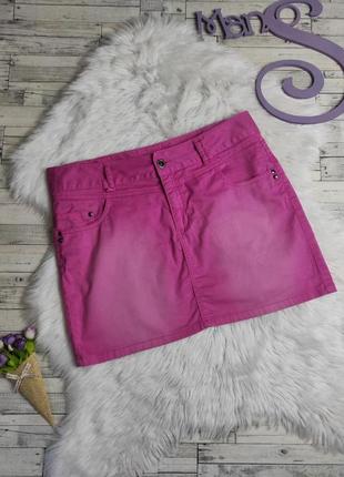 Женская джинсовая юбка vero moda розовая 48 размер