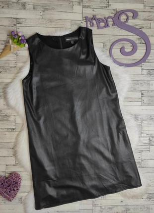Женское платье mela london черное имитация кожи размер m 46