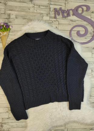 Женский свитер dash вязаный тёмно-синего цвета размер l 48
