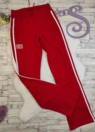 Жіночі спортивні штани promodoro червоні з білими лампасами ро...
