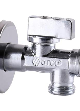 Кран шаровый угловой с фильтром ARCO 1/2″x1/2″ 02400MAC