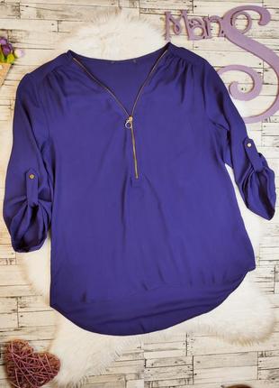 Жіноча блуза primark фіолетова блузка рукав три чверті розмір ...