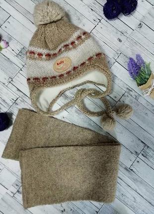 Зимний комплект шапка и шарф amal на 3 года