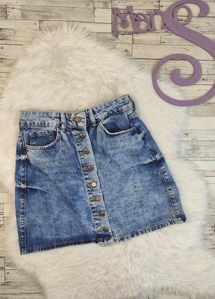 Женская джинсовая юбка arox синяя размер 34 xs 42