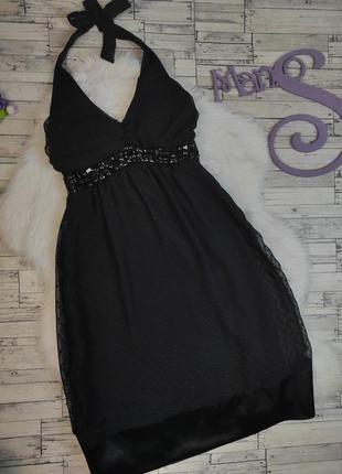 Женское коктейльное платье new look черное с камнями размер xs 42