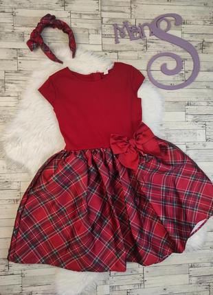 Детское платье h&m для девочки красное с обручем пышная юбка в...