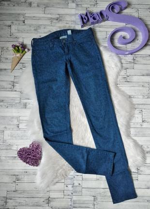 Джинсы mango jeans женские синие леопардовые размер 42-44 (s)