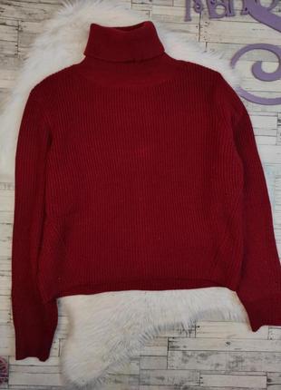 Женский свитер shein бордовый акриловый размер 48 l