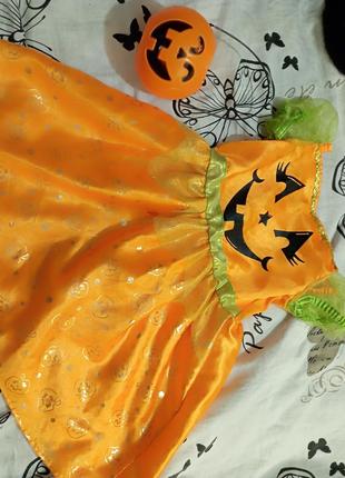 Хеллоуїн 🎃 костюм тиква . сукня+ сумочка  🎃 гарбуз