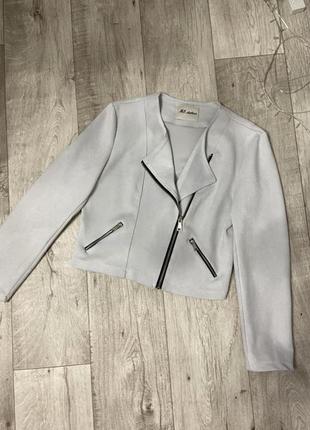 Куртка пиджак косуха замшевый размер 46-48
