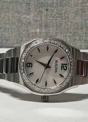 Жіночий годинник часы bulova 96r199 sapphire з діамантами новий