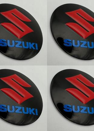 Наклейки для колпачков с логотипом Suzuki Сузуки 60 мм
