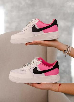 Кроссовки nike air force 1 low se white/pink