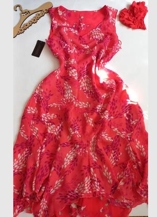 Новое длинное красное платье сарафан 52 54 размер